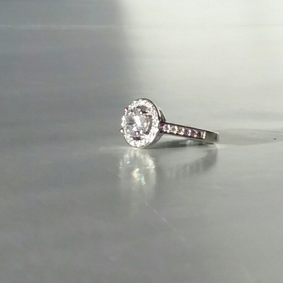 💕2 for $25💕Silver Plated CZ Ring - Picture 3 of 8